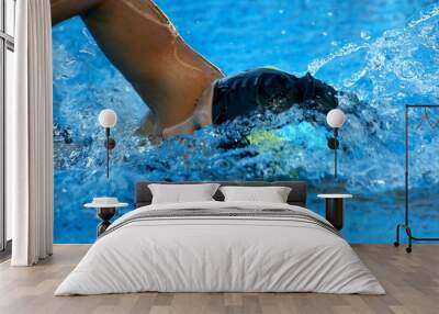 swimming Wall mural