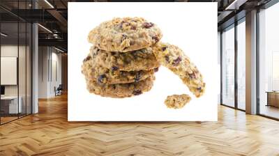 American style oatmeal rising cookies Wall mural