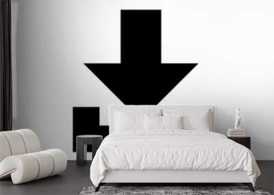 Download icon. Design template vector Wall mural