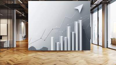 Financial Growth and Success Wall mural