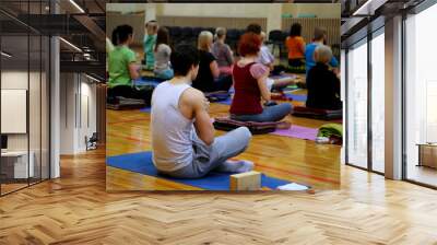 Yoga class Wall mural