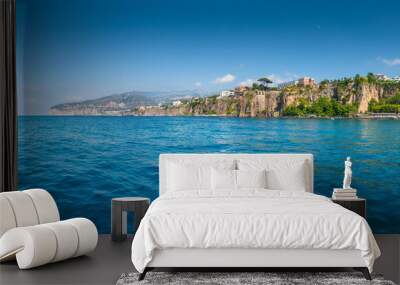 Panorama of Sorrento gulf view. The province of Campania. Italy. Wall mural