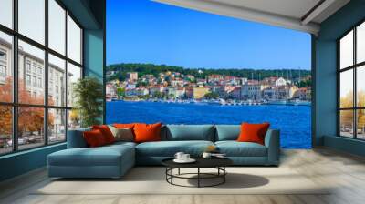 Wonderful romantic summer afternoon landscape panorama coastline Wall mural