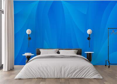 Blue abstract wave luxury background for posters, banners, flyers, flyers, cards, brochures, web, etc. Wall mural