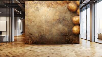 Potato Skin Textured Background Wall mural