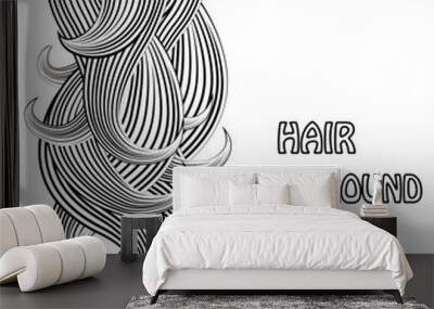 hair background Wall mural