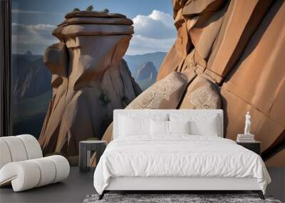 Majestic-Rock-Formation-With-Intricate-Patterns-G- 2 Wall mural