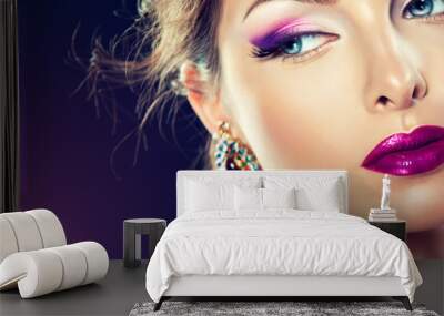 fashion girl portrait Wall mural