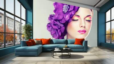 pink make up Wall mural