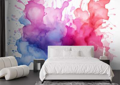 Abstract red paint splash
 Wall mural