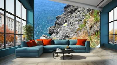 Mediterranean sea landscape with rocks  Wall mural