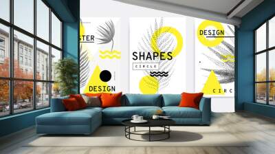 Colorful trend Neo Memphis geometric pattern Wall mural