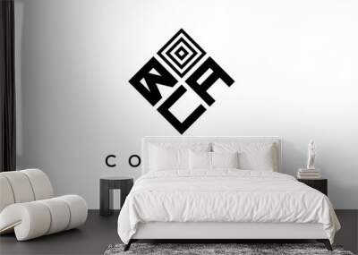 BAU square three latter logo vector Wall mural