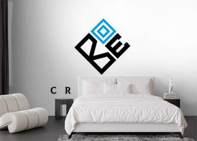 BE square two latter logo vector Wall mural