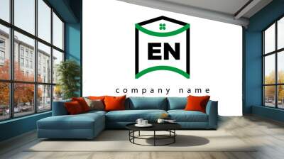 EN creative real estate latter logo Wall mural