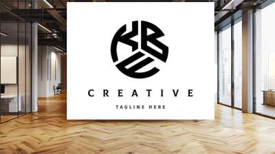 KBF creative circle three letter logo Wall mural