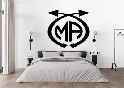 MA  financial advice logo vector Wall mural