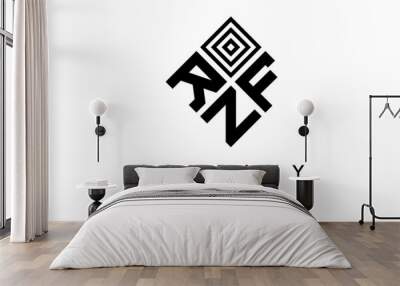 RFN creative square three latter logo Wall mural