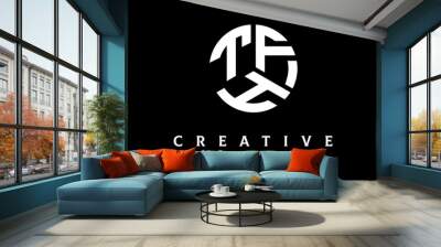 TFH circle three letter logo Wall mural