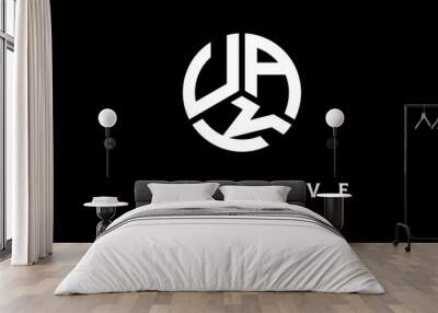 UAK circle three letter logo Wall mural