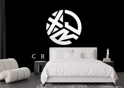 XJR circle three letter logo Wall mural