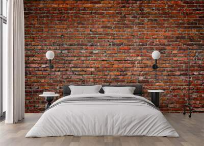 brick wall of red brown color Wall mural