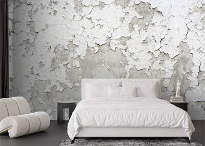 Old cracked painted plaster wall Wall mural