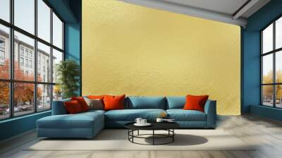 Shiny gold metallic foil. Wall mural