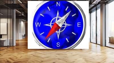 compass in chrome Wall mural