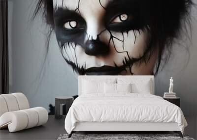 Halloween makeup with special effects Wall mural