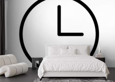  Clock icon - vector iconic design Wall mural