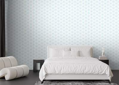 template isometric grid seamless pattern Wall mural