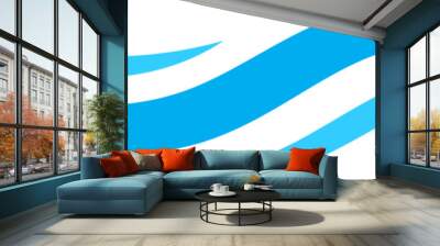 Waves vector design. Water wave icon. Wavy lines isolated. Wall mural