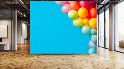 Colourful balloons as background for celebration Wall mural