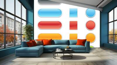 Web site or internet buttons Wall mural