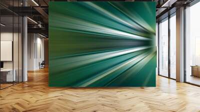 Abstract background in green and white colors Wall mural