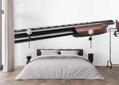 Classic hunting rifle isolated on white background Wall mural