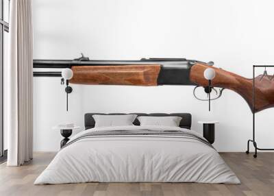 Classic hunting rifle isolated on white background Wall mural