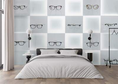 glasses in the shop Wall mural