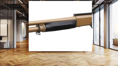 Gun. Brown Shotgun isolated on white Wall mural