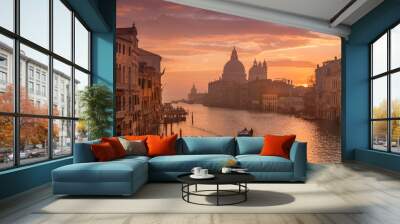 Venice in the early morning. Picture taken from the Academy bridge. Italy. Wall mural