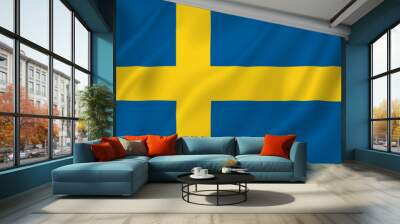 Swedish flag Wall mural