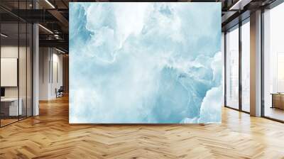 A soft blue smooth background with gentle tones and a seamless finish, providing a calm and serene visual effect. Wall mural