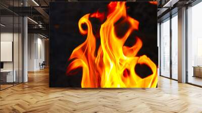 blaze fire flame texture background Wall mural