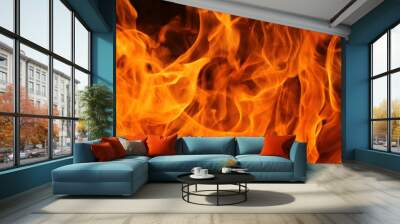 blaze fire flame texture background Wall mural