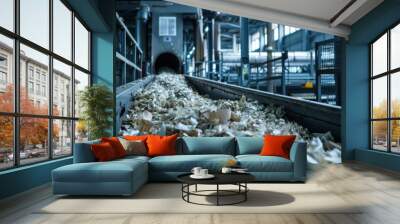 waste paper recycling plant Wall mural