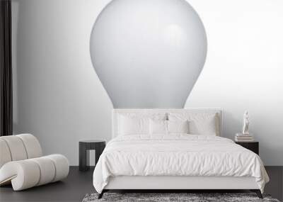 Light bulb on white Wall mural