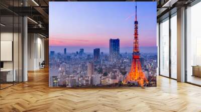 tokyo tower, tokyo, japan Wall mural