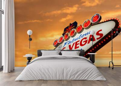 Welcome To Fabulous Las Vegas Nevada Sign Wall mural