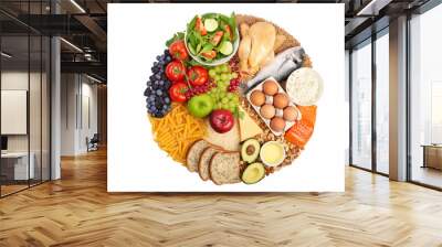 Healthy food diagram Wall mural